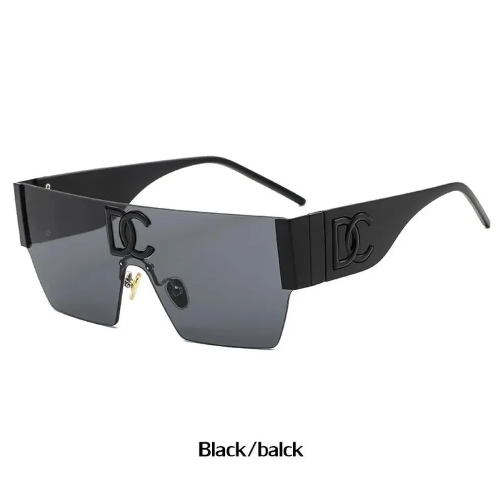 DC Black Shield Visor Sunglasses